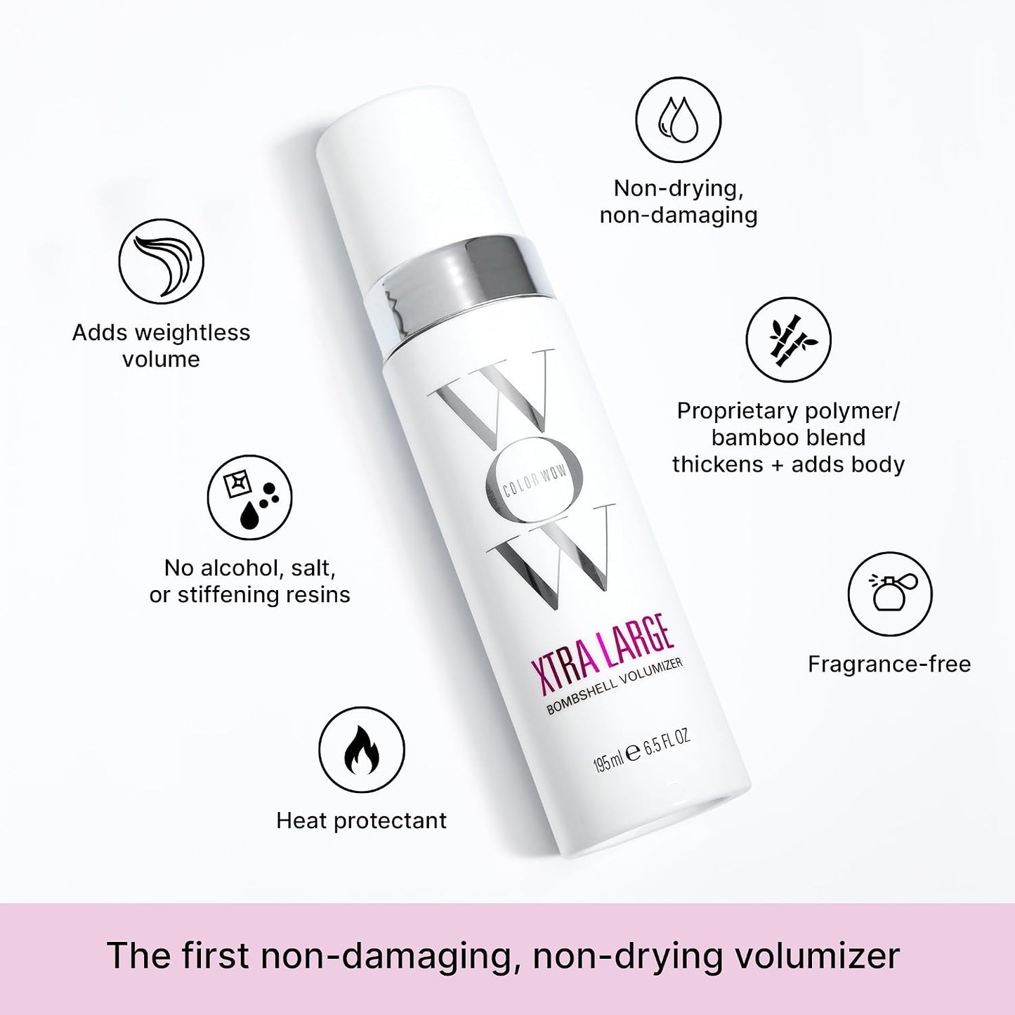 COLOR WOW Xtra Large Volumizer – Alcohol-Free Foam for Weightless Volume