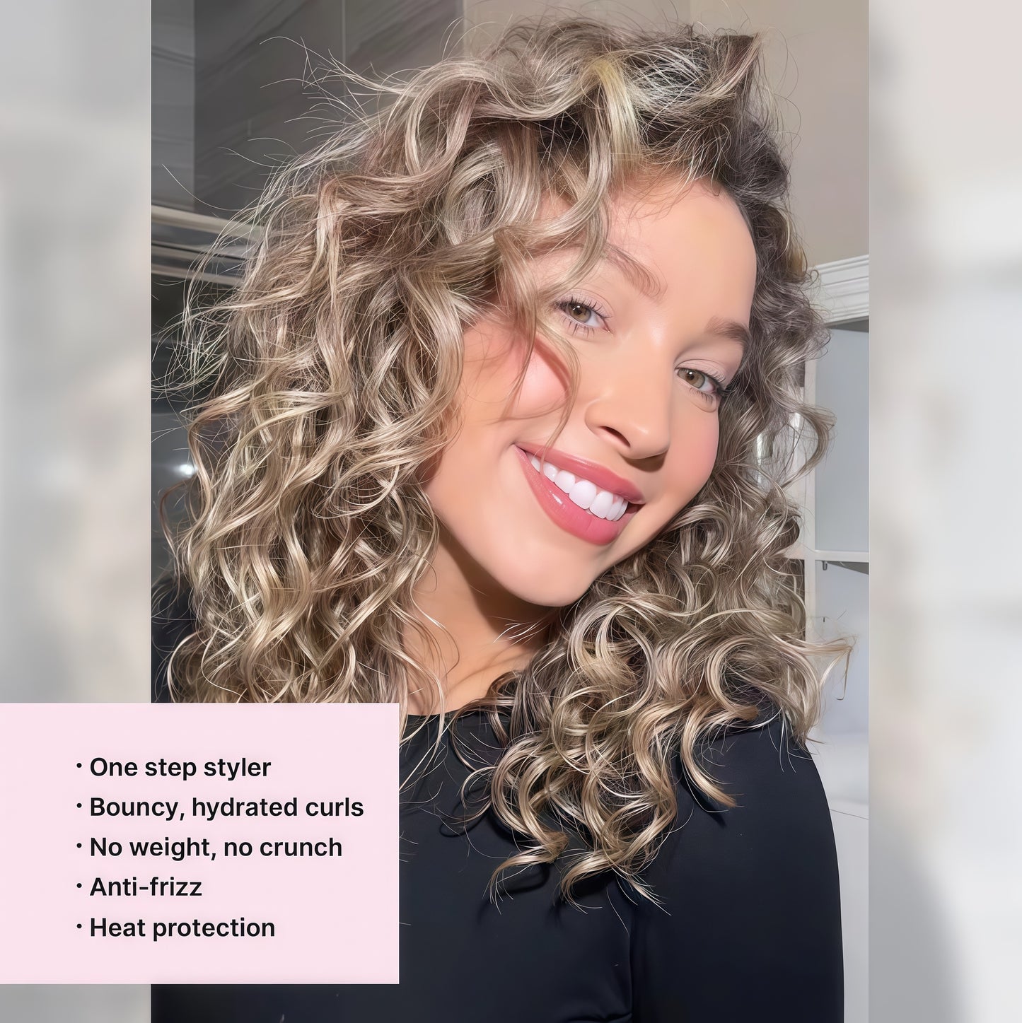 COLOR WOW Dream Coat for Curly Hair – Anti-Frizz Spray for Wavy & Curly Hair